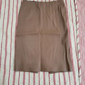 NWOT Bagatelle brown leather skirt